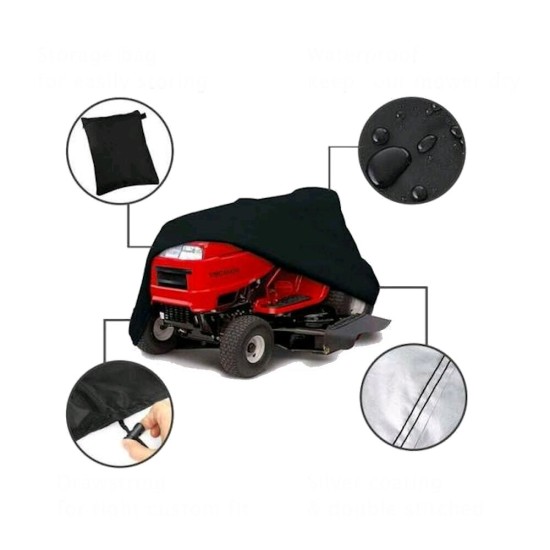 210D Woven Polyester Fiber Oxford Cloth Tractor Cover Waterproof Lawn Mower Tractor Storage Cover Outdoor UV Protection Cover