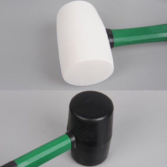 White/Black Rubber Hammer Black Rubber Hammer Decoration Environmental Protection Installation Hammer Multifunctional Rubber Hammer