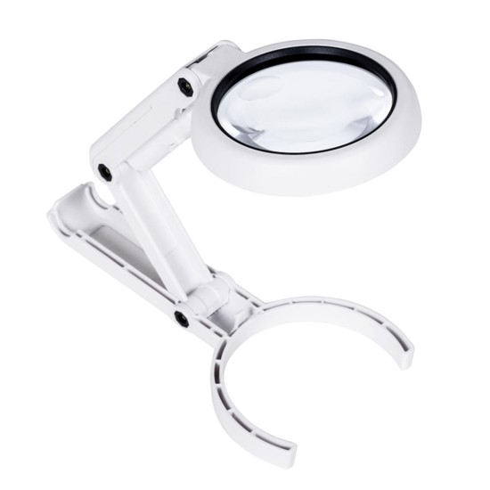 Handheld Portable Foldable Lamp Illuminated Magnifier 5X 11X Magnifying Table 8 LED Lights Loupe Magnifier Screen for Newspaper