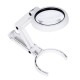 Handheld Portable Foldable Lamp Illuminated Magnifier 5X 11X Magnifying Table 8 LED Lights Loupe Magnifier Screen for Newspaper