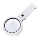 Handheld Portable Foldable Lamp Illuminated Magnifier 5X 11X Magnifying Table 8 LED Lights Loupe Magnifier Screen for Newspaper