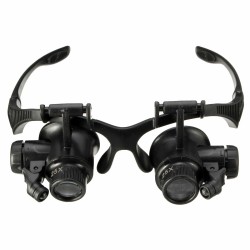 10X 15X 20X 25X Spectacles Glasses LED Lamp Magnifier Loupe Jewellery Maintain with 8pcs Replacement 10X 15X 20X 25X Spectacles Glasses LED Lamp Magnifier Loupe Jewellery Maintain with 8pcs Replacement