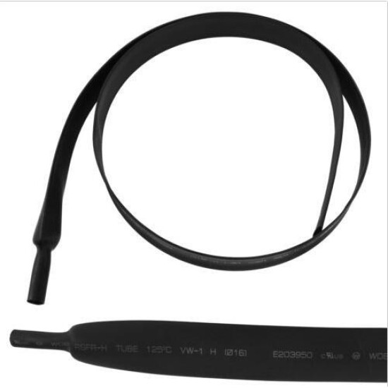 13mm 200mm/500mm/1m/2m/3m/5m Black Heat Shrink Tube Electrical Sleeving Car Cable