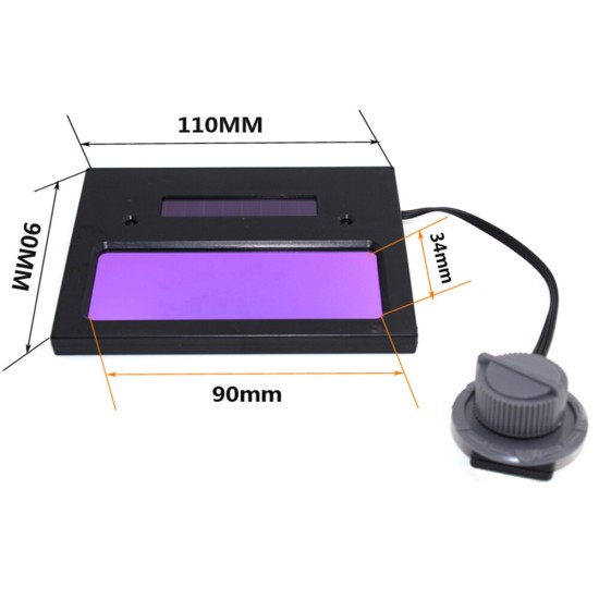 Solar Auto Darkening Welding Helmet Lens UV/IR Protection Filter Shade Adjustable Lightening Shade Lens Filter Goggles