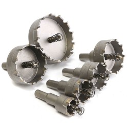 6pcs 22mm-65mm Stainless Steel Carbide Tip Metal Alloy Drill Bits Hole Saw Cutter Set 6pcs 22mm-65mm Stainless Steel Carbide Tip Metal Alloy Drill Bits Hole Saw Cutter Set