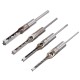 4pcs Square Hole Drill Bits Woodworking Auger Mortising Chisel Set Kit 1/4 to 1/2 Inch Tool Set