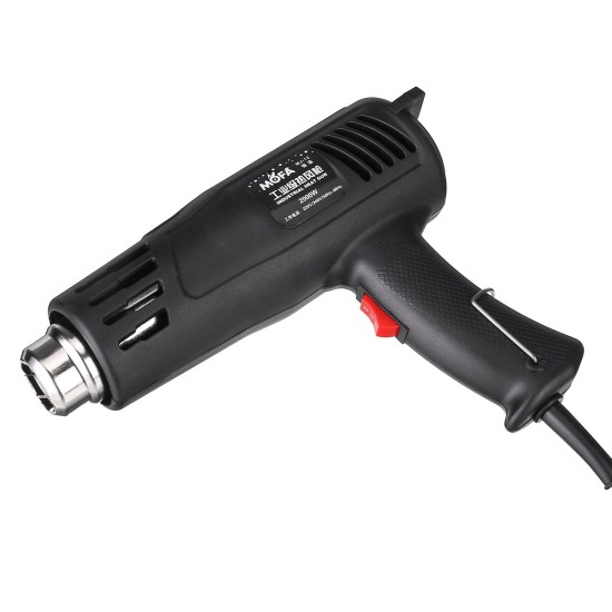 2000W 220V Industrial Electric Hot Air Guns Adjustable Thermoregulator Air Flow Heat Welding Torch for Car Foil Tools
