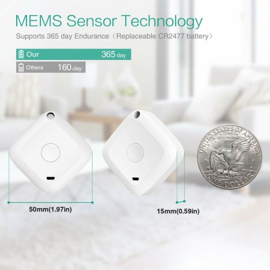 Wireless Thermometer Hygrometer Sensor Data Logger Digital °C/°F Indoor Outdoor bluetooth Temperature Humidity Meter Alarm