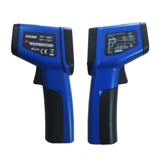 -50~380℃ Backlight Display Non Contact Digital Infrared Thermometer Industrial Temperature Measuring Tools