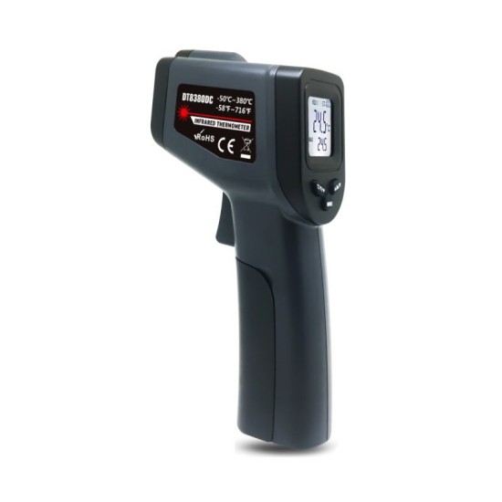 -50~380℃ Backlight Display Non Contact Digital Infrared Thermometer Industrial Temperature Measuring Tools
