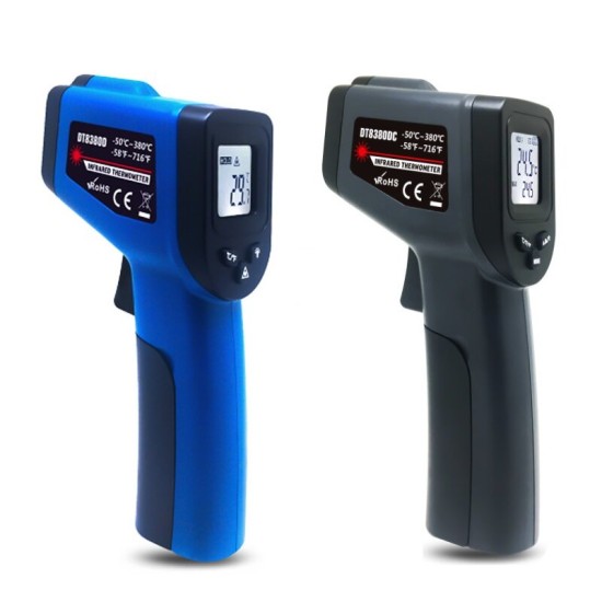 -50~380℃ Backlight Display Non Contact Digital Infrared Thermometer Industrial Temperature Measuring Tools