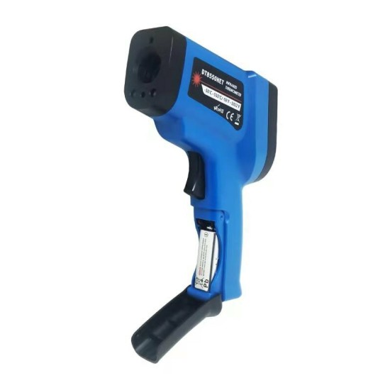 -50~500℃ Dual Laser Non Contact Digital Infrared Thermometer Industrial Temperature Measuring Tool with K Type Thermocouple Probe