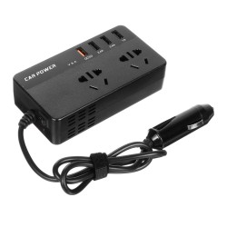 12/24V to 110/220V 200W Car Power Inverter Car Reverse Power Charger Universal Multi-function Inverter Conversion Plug Socket 12/24V to 110/220V 200W Car Power Inverter Car Reverse Power Charger Universal Multi-function Inverter Conversion Plug Socket