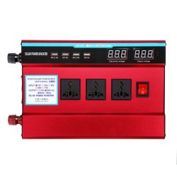 3000W Power Inverter DC 12/24V to AC 220V Car Sine Wave Converter 4 USB Charger 3000W Power Inverter DC 12/24V to AC 220V Car Sine Wave Converter 4 USB Charger