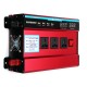 3000W Power Inverter DC 12/24V to AC 220V Car Sine Wave Converter 4 USB Charger