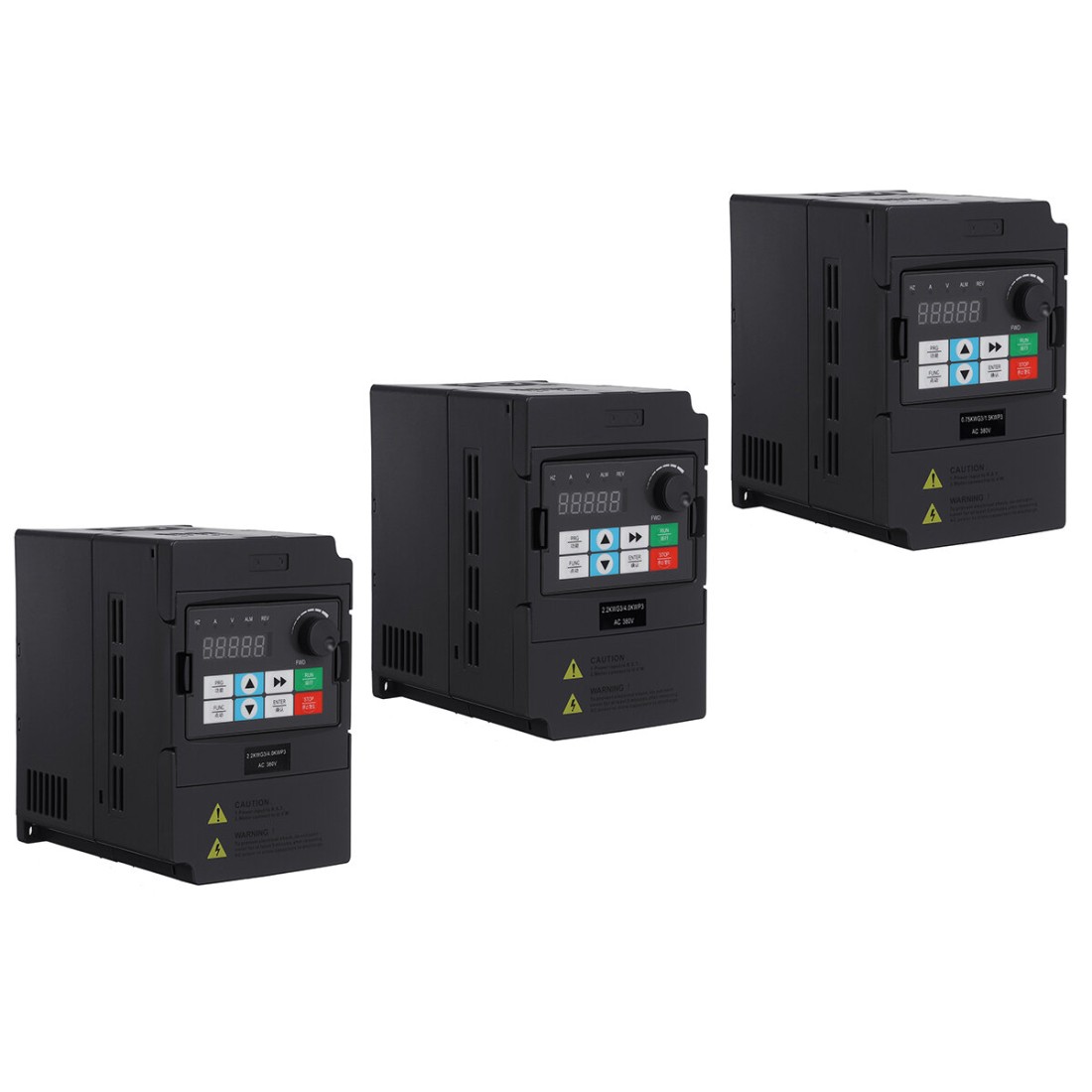 3HP 0.75kw/1.5kw/2.2kw Variable Frequency Drive Inverter VFD 3 Phase To ...