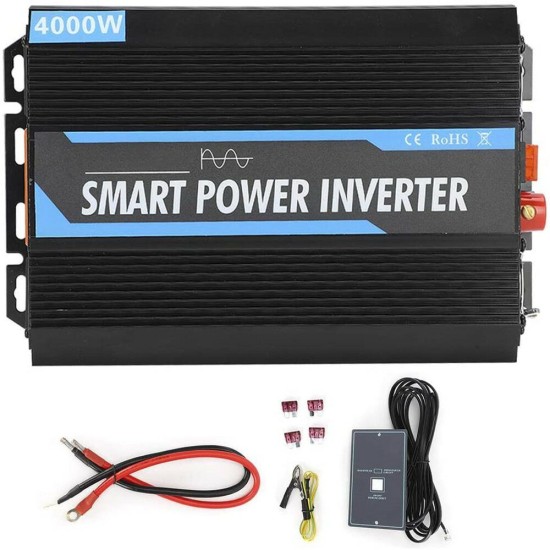 4000W/5000W/6000W PSW Pure Sine Wave DC12-AC220V Power Inverter with Cooling System Universal for 12V Vehicle