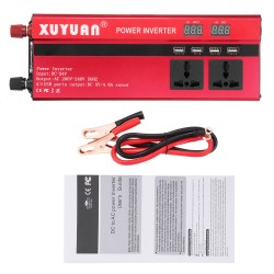 5000W 12V/24V DC to 110V/220V AC Solar Power Inverter LED Modified Sine Wave Converter Red 5000W 12V/24V DC to 110V/220V AC Solar Power Inverter LED Modified Sine Wave Converter Red