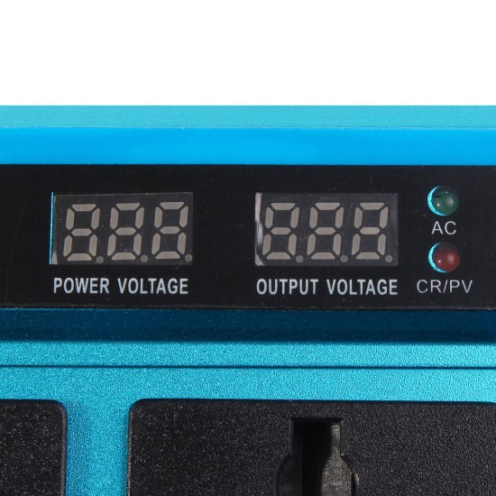 5000W LCD Solor Power Inverter DC 12V/24V/48V To AC 220V Converter 3 Sockets 4 USB Ports