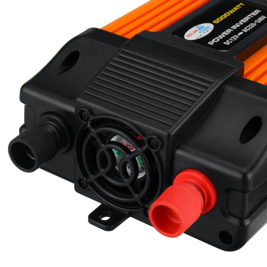 6000Peak 500W Car Power Inverter DC 12V to AC 110V/220V Dual USB Port Voltage Converter