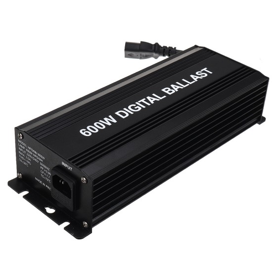 600W Horticulture Electronic Dimmable Digital Grow Light Ballast MH HPS