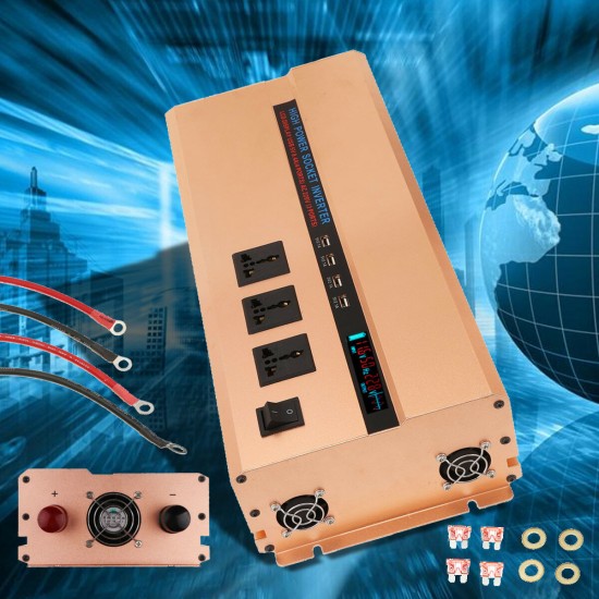 8000W Peak 3000W Modified Sine Wave Power Inverter 12V/24V To 220V 12V to 110V DC To AC Converter