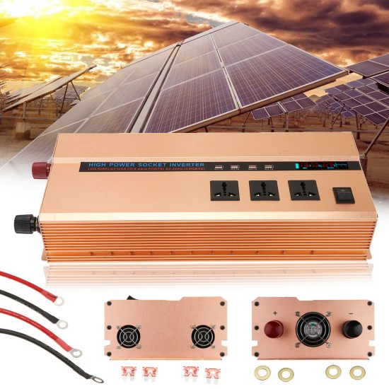 8000W Peak 3000W Modified Sine Wave Power Inverter 12V/24V To 220V 12V to 110V DC To AC Converter