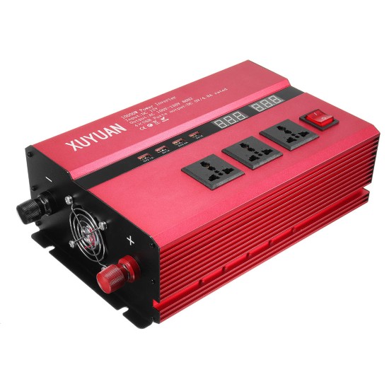 DC 12V/24V To AC 110V/220V Solar Power Inverter 10000W Peak Power Sine Wave Converter