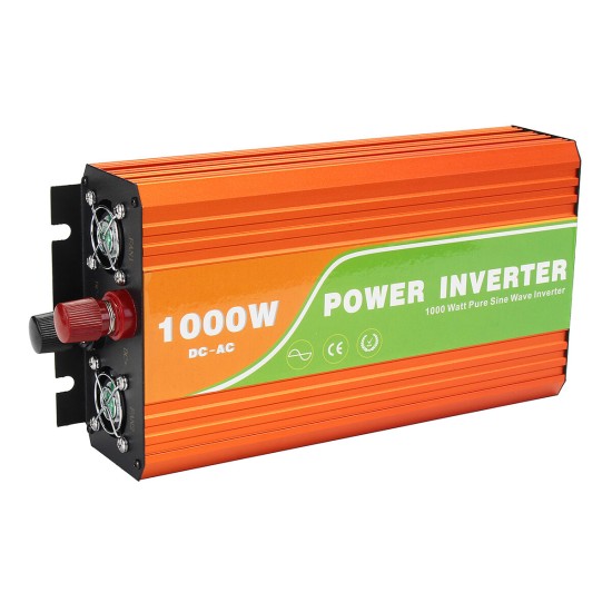 JN-H 1000W DC 12V to AC 110V-220V Power Inverter Pure Sine Wave Converter