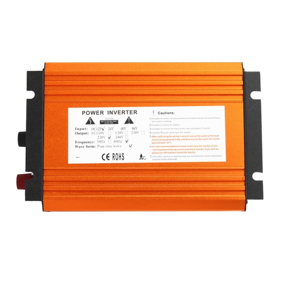 JN-H 500W 60Hz DC 12V to AC 110V/220V Power Inverter Pure Sine Wave Converter