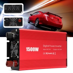 Portable 1500W Car Power Inverter DC 12V to AC 110V Modified Sine Wave Converter Portable 1500W Car Power Inverter DC 12V to AC 110V Modified Sine Wave Converter