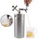 2/4/5L Homebrew Growler Mini Keg Stainless Steel Bar Beer Wine Making Tools Valve