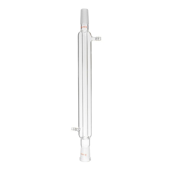 300mm 24/40 Glass Straight Liebig Condenser West Condenser Lab Distillation Glassware