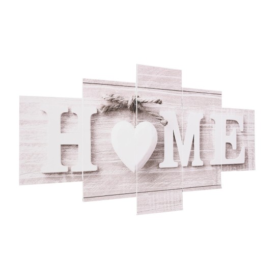 5 Panels Love HOME Wall Art Print Pictures Canvas Wall Prints Unframed Paper