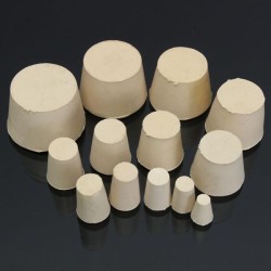 Flask Test Tube Solid WhiteTapered Rubber Stopper Plug Bung Laboratory Seal Ring Apparatus Flask Test Tube Solid WhiteTapered Rubber Stopper Plug Bung Laboratory Seal Ring Apparatus