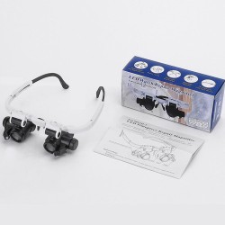 Headband Head-Mounted Repair LED Lamp Light Magnifying Glass Magnifier Loupe Headband Head-Mounted Repair LED Lamp Light Magnifying Glass Magnifier Loupe