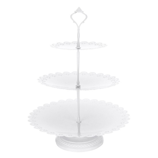 Wedding Cake Stand Crystal Decor Supplies Metal Cupcake Holder Crystal Plates Set