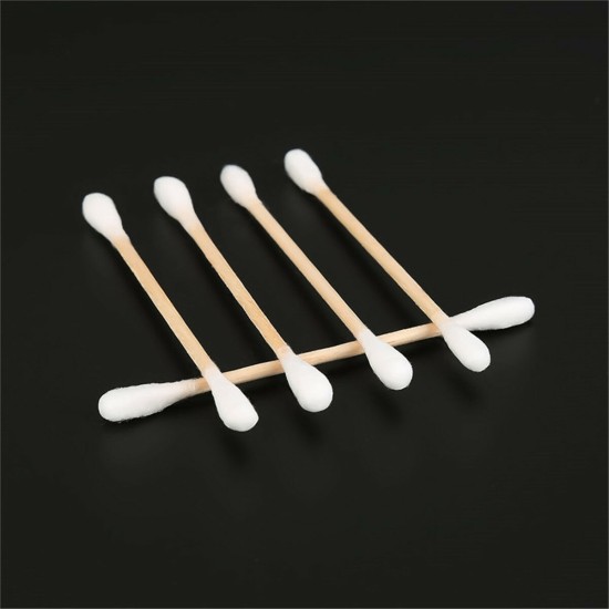 100x Cotton Swabs Swab Applicator Q-Tips Double Head Wooden Stick Cleaning Tools