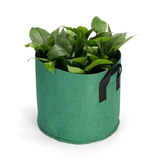 1/2/3/5/7/10Gallon Felt Non-Woven Pots Plant Grow Bag Planting Pouch Container Nursery Seedling Planting Breathable Barrel