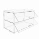 2 Layer Acrylic Bakery Pastry Display Box Case Cabinet Cakes Donuts Cupcakes Stand