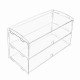 2 Layer Acrylic Bakery Pastry Display Box Case Cabinet Cakes Donuts Cupcakes Stand