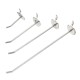 50/100/150/200mm Universal Pegboard Single Hole Hooks Chrome Home Kitchen Bathroom Tools Silver Iron Pegboard Hooks