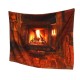 Polyester Wall Hanging Tapestry Art Home Decor Fireplace Pattern Blankets For Home Bedroom Porch Hangings