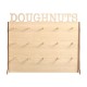 Wooden Donut Wall Stand Holder Sweet Doughnut Holds Wedding Party Kitchen Storage Rack