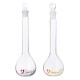 10/25/50/100/250ML Transparent Glass Volumetric Flask With Stopper Lab Glassware Kit