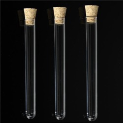 10/30pcs 150 x 16mm 20ml Transparent PP Test Tubes With Cork Stopper 10/30pcs 150 x 16mm 20ml Transparent PP Test Tubes With Cork Stopper
