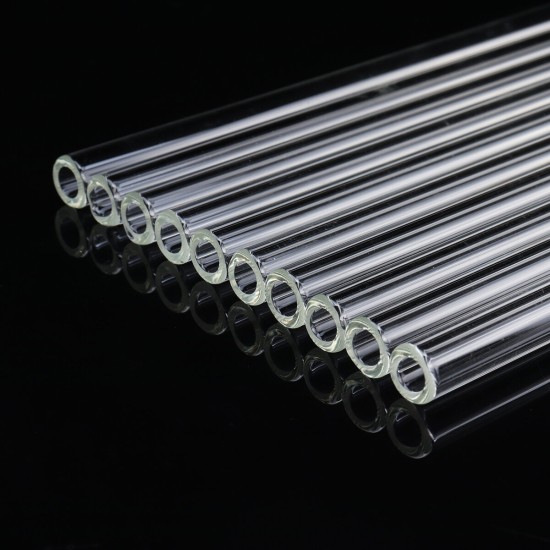 10Pcs 200mm Thick Wall Borosilicate Glass Tube Blowing Tubing Lab Glassware