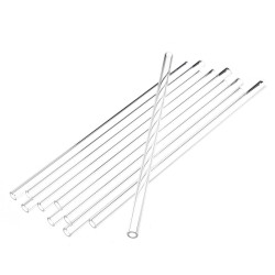 10Pcs 200x7x2mm Length 200mm OD 7mm 2mm Thick Wall Borosilicate Glass Blowing Tube Lab Factory School Home Tubes 10Pcs 200x7x2mm Length 200mm OD 7mm 2mm Thick Wall Borosilicate Glass Blowing Tube Lab Factory School Home Tubes