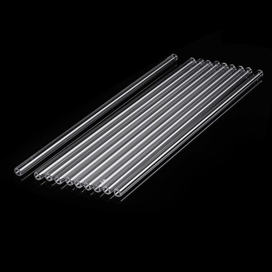 10Pcs 300mm OD 10mm 2.2mm Thick Wall Borosilicate Glass Blowing Tube Lab Tubing