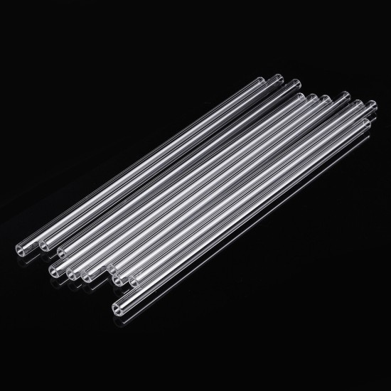 10Pcs 300mm OD 10mm 2.2mm Thick Wall Borosilicate Glass Blowing Tube Lab Tubing